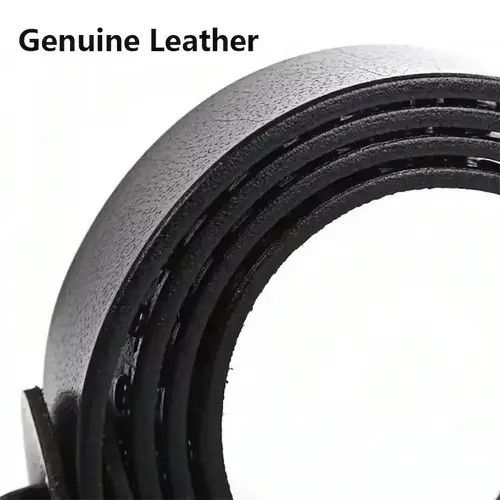 Leather Leather Belt Women Lady Punk Size ONE SIZE - 4 Thumbnail