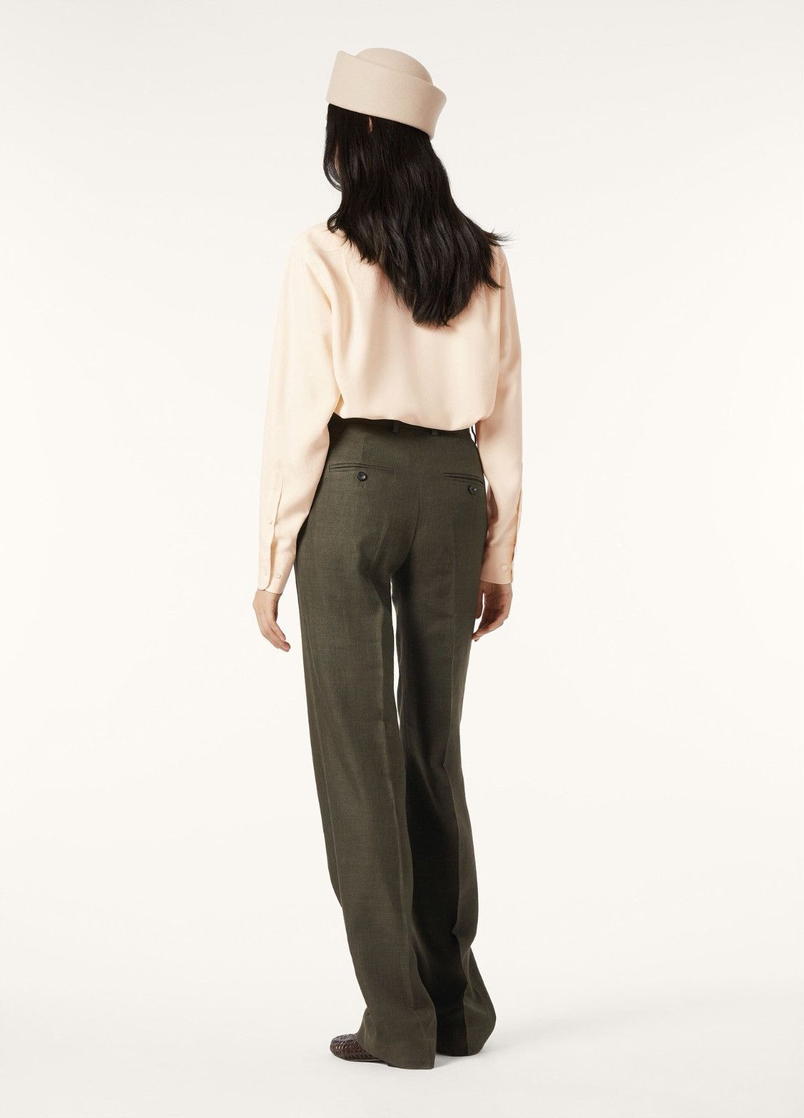 Loro Piana o1srvl11e0526 FAM9093 Goldie Pant in Green Size 26" / US 2 / IT 38 - 2 Thumbnail