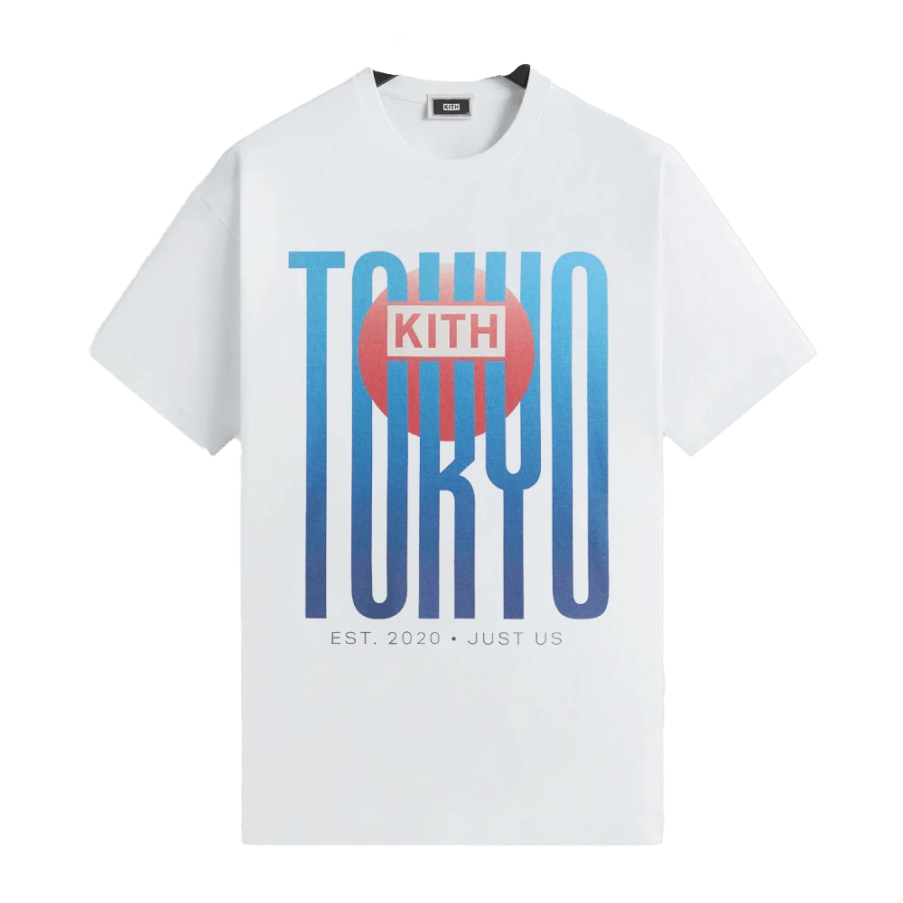 Kith Kith Tokyo Japan Tomodachi Box logo T Shirt in White Medium