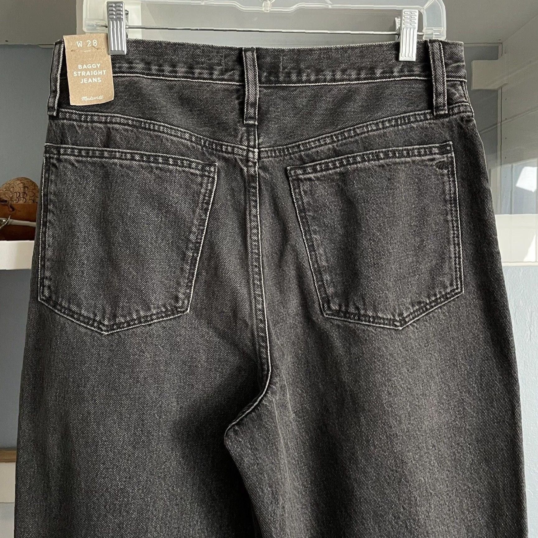 Madewell Madewell Baggy Straight Jeans Cavell Wash Ripped Edition Size 28 Size 28" / US 6 / IT 42 - 5 Thumbnail