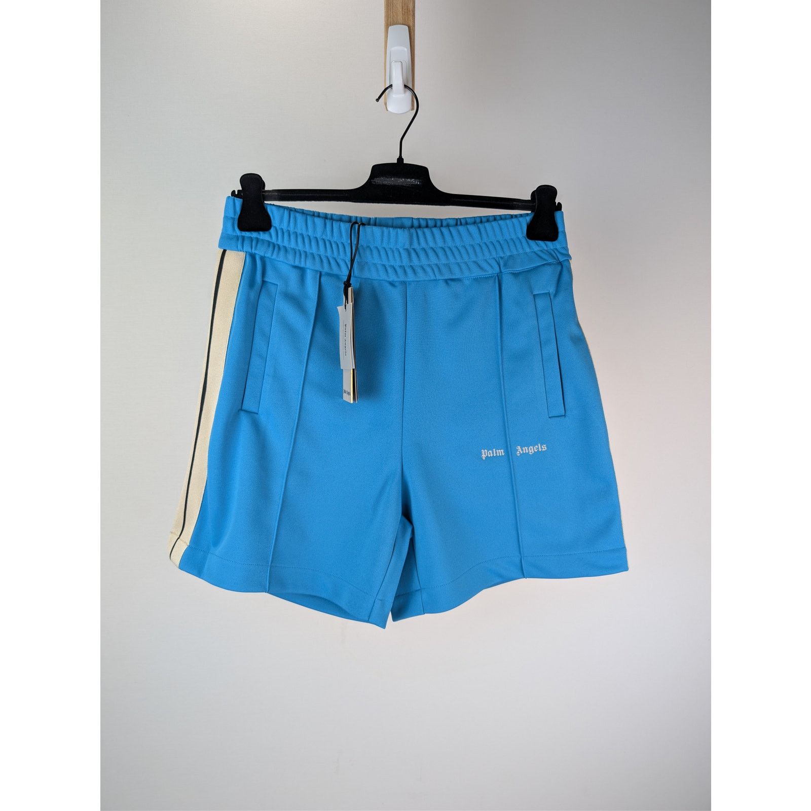 Palm Angels o1rshd1 Classic Logo Track Shorts in Light Blue / Off-White Size US 36 / EU 52 - 2 Thumbnail