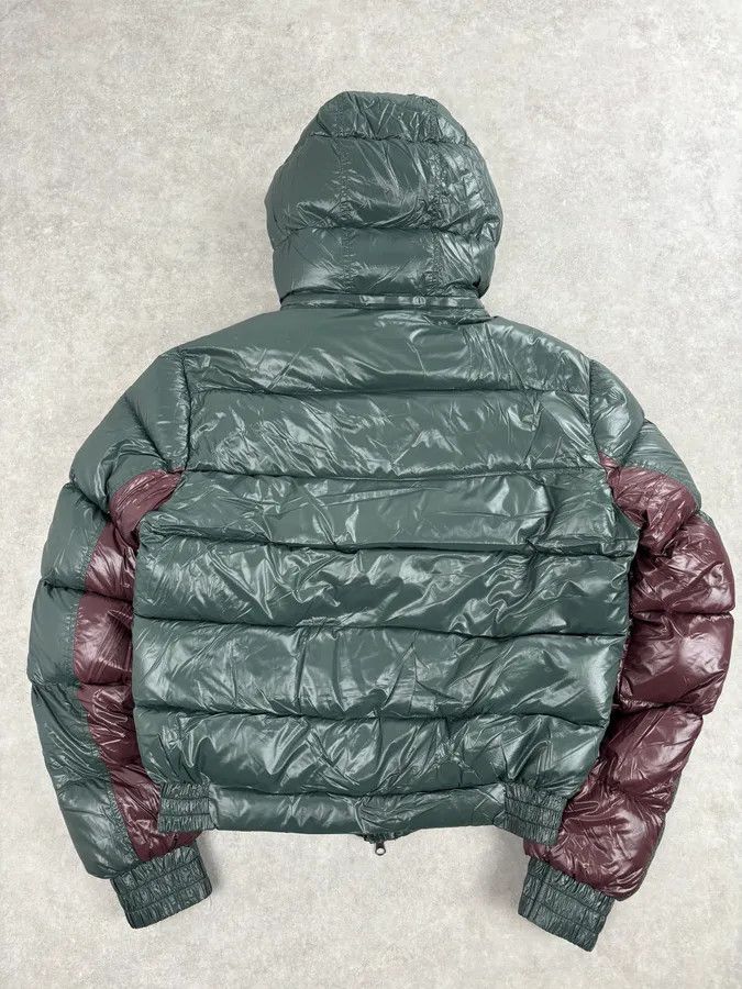 Vintage Massimo Rebecchi Green & Bordeaux Extra Hooded Puffer Jacket Size US M / EU 48-50 / 2 - 5 Thumbnail