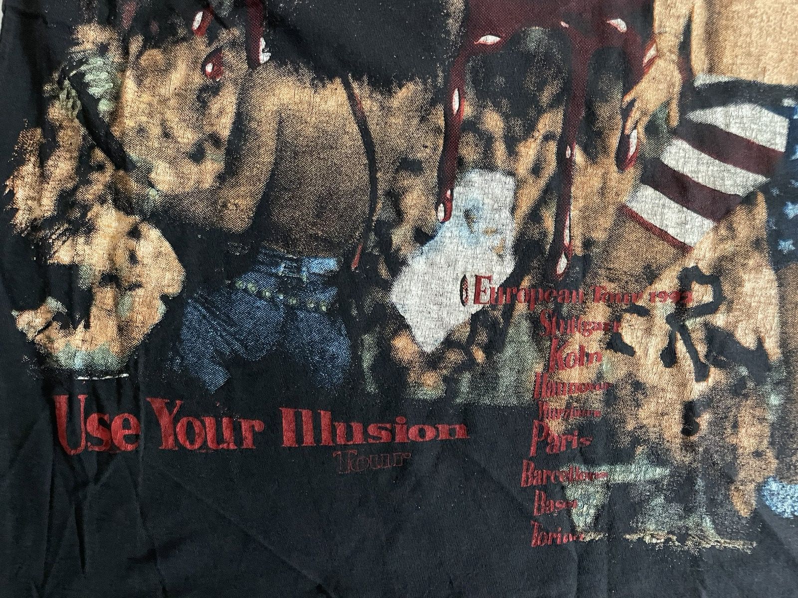 Vintage Vintage Guns N Roses Use Your Illusion Tour Empire Bootleg Size US XL / EU 56 / 4 - 15 Thumbnail