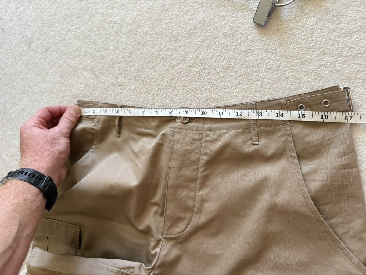 Celine × Hedi Slimane Celine khaki cargo shorts with Celine logo strap 50 Hedi Size US 34 / EU 50 - 3 Thumbnail