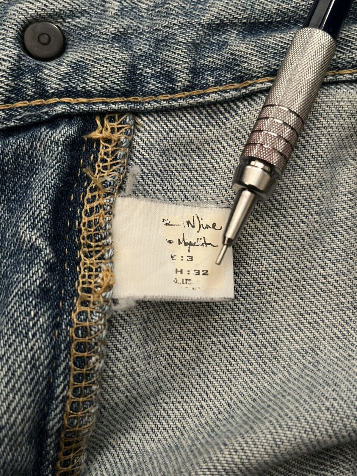 Number (N)ine Number (N)ine SS06 ‘Welcome to the Shadow’ Paint Denim Size US 32 / EU 48 - 7 Thumbnail