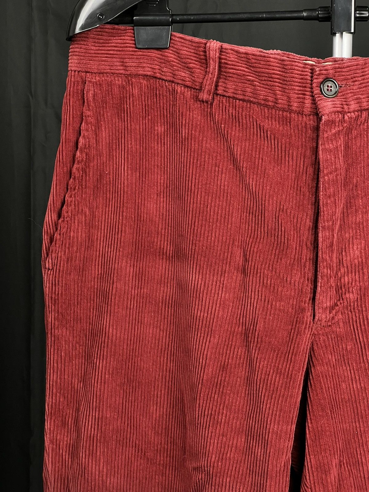 Burberry Vintage Burberry velvet corduroy red pants old money Size US 36 / EU 52 - 2 Thumbnail