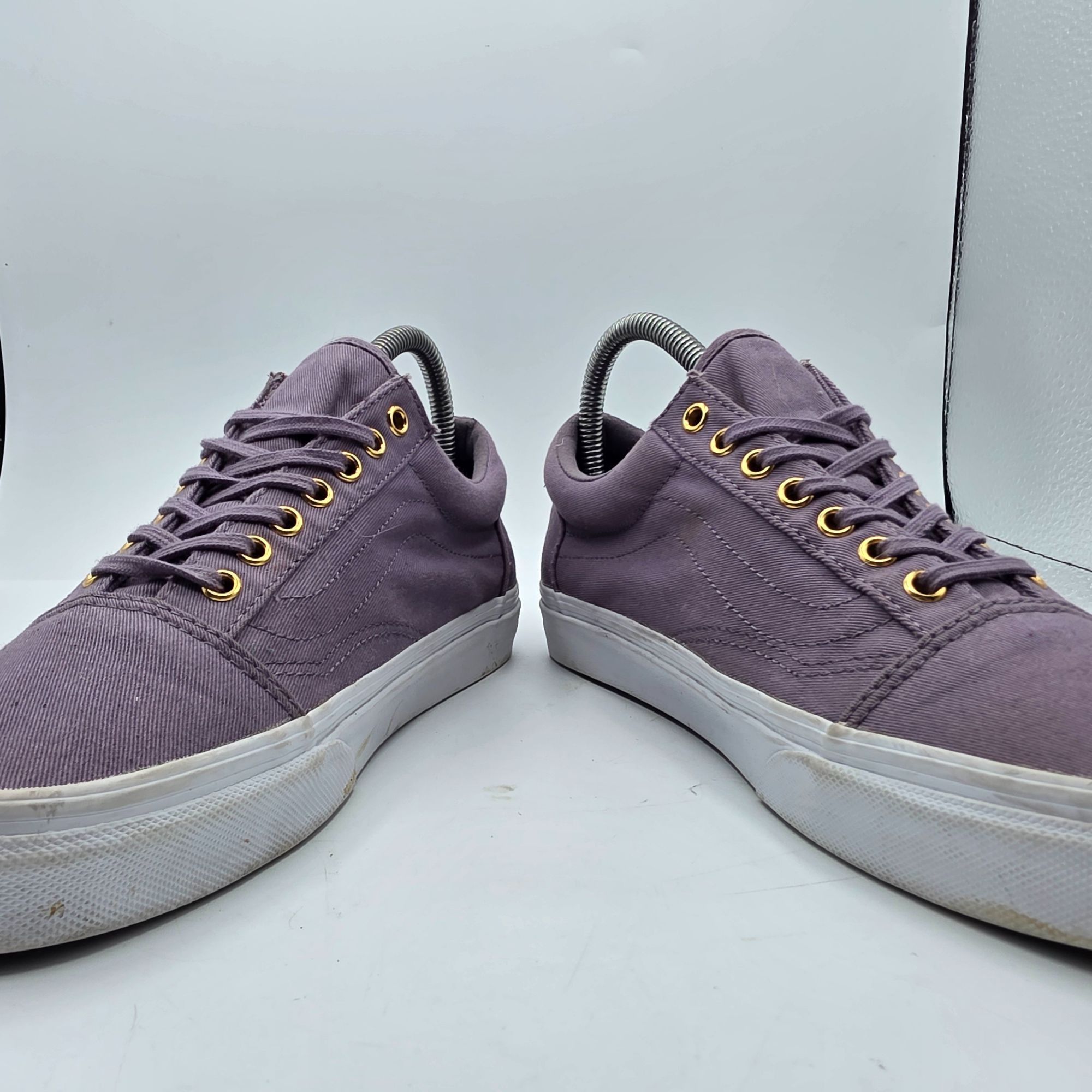 Vans Vans Old Skool Womens 8.5 Purple Gold Casual Sneakers Skate Size US 8.5 / IT 38.5 - 3 Thumbnail