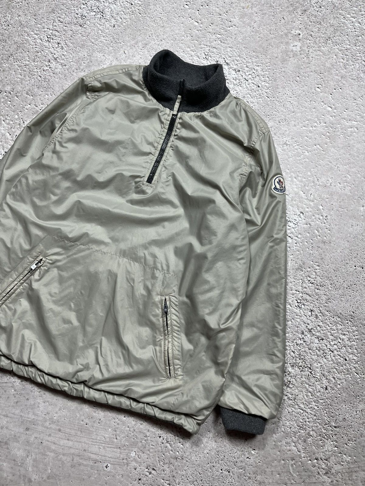 Moncler × Vintage Vintage Moncler Reversible Nylon Fleece Pullover Jacket S Size S / US 4 / IT 40 - 5 Thumbnail