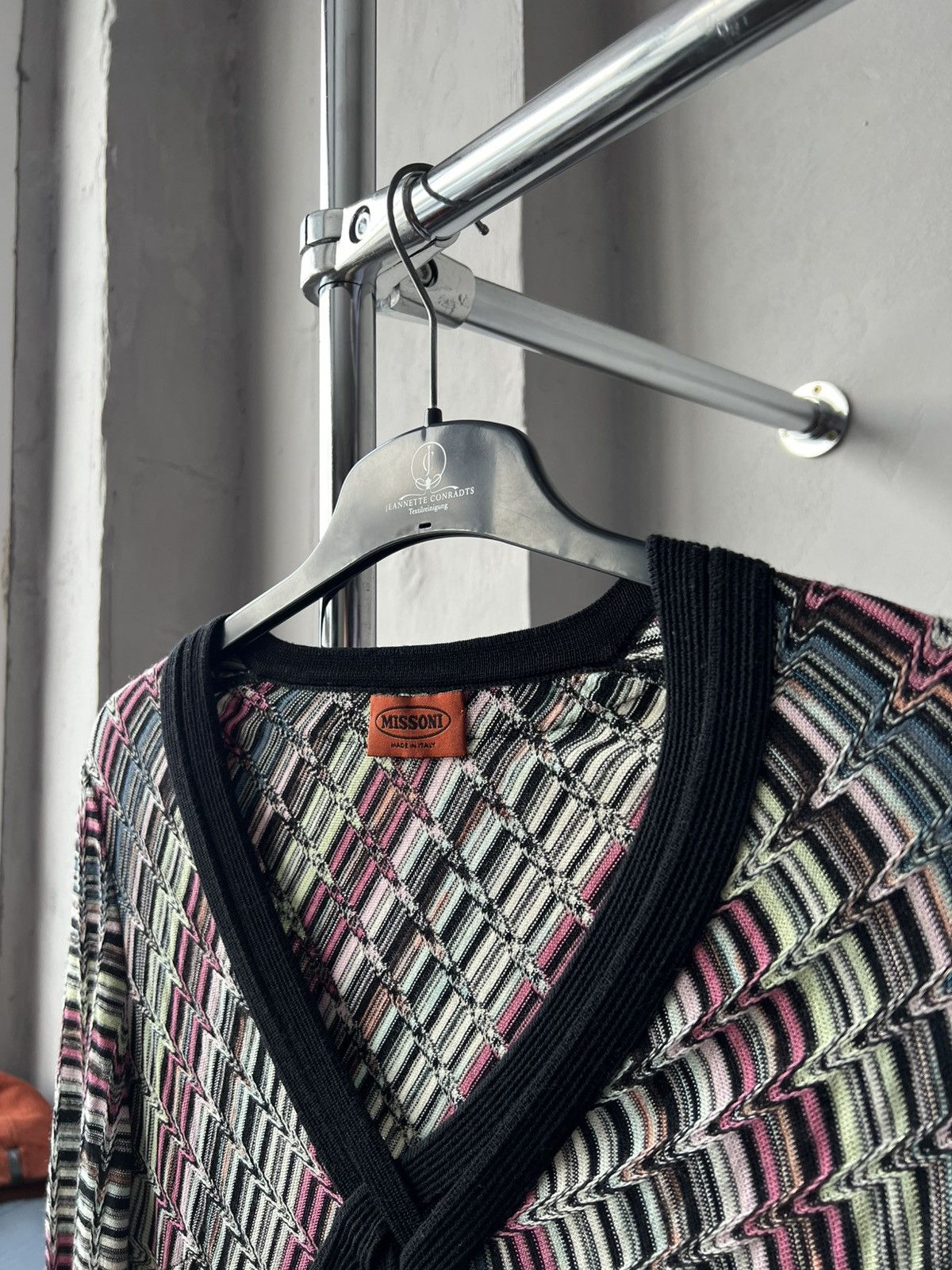 Missoni MISSONI WRAP KNIT ZIGZAG DRESS BLEND WOOL SLEEVE SIZE IT 42 Size M / US 6-8 / IT 42-44 - 7 Thumbnail