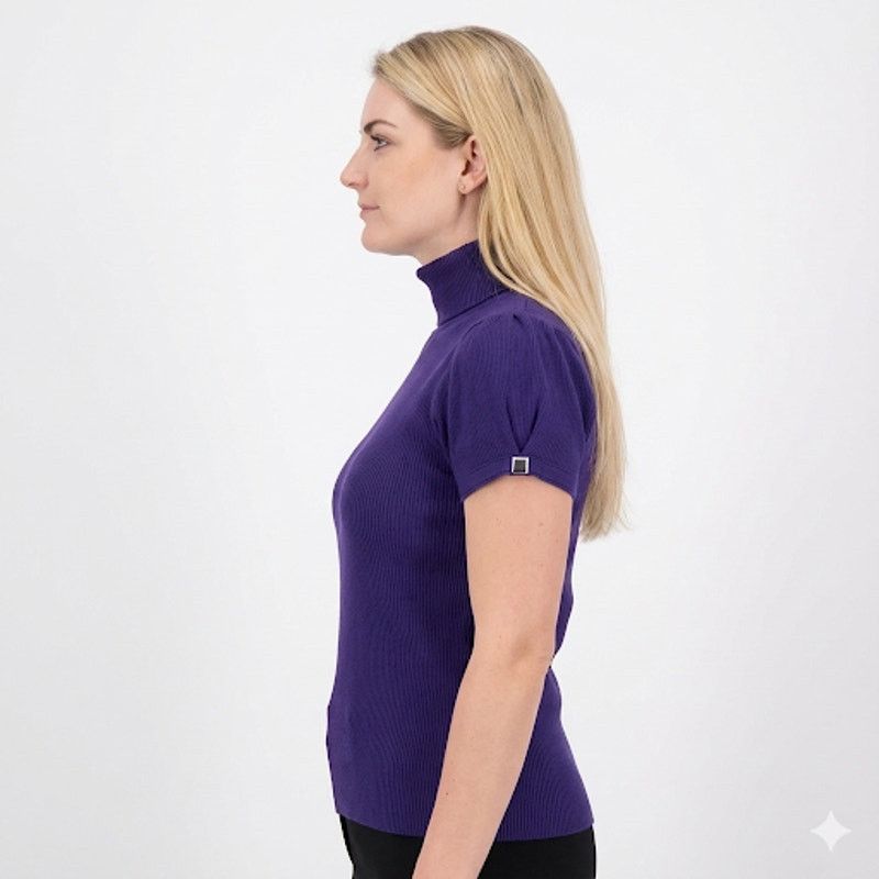 Apt. 9 APT 9 Sweater Purple Knit Turtle Neck Buckle Sleeves PXL XL Size XL / US 12-14 / IT 48-50 - 3 Thumbnail