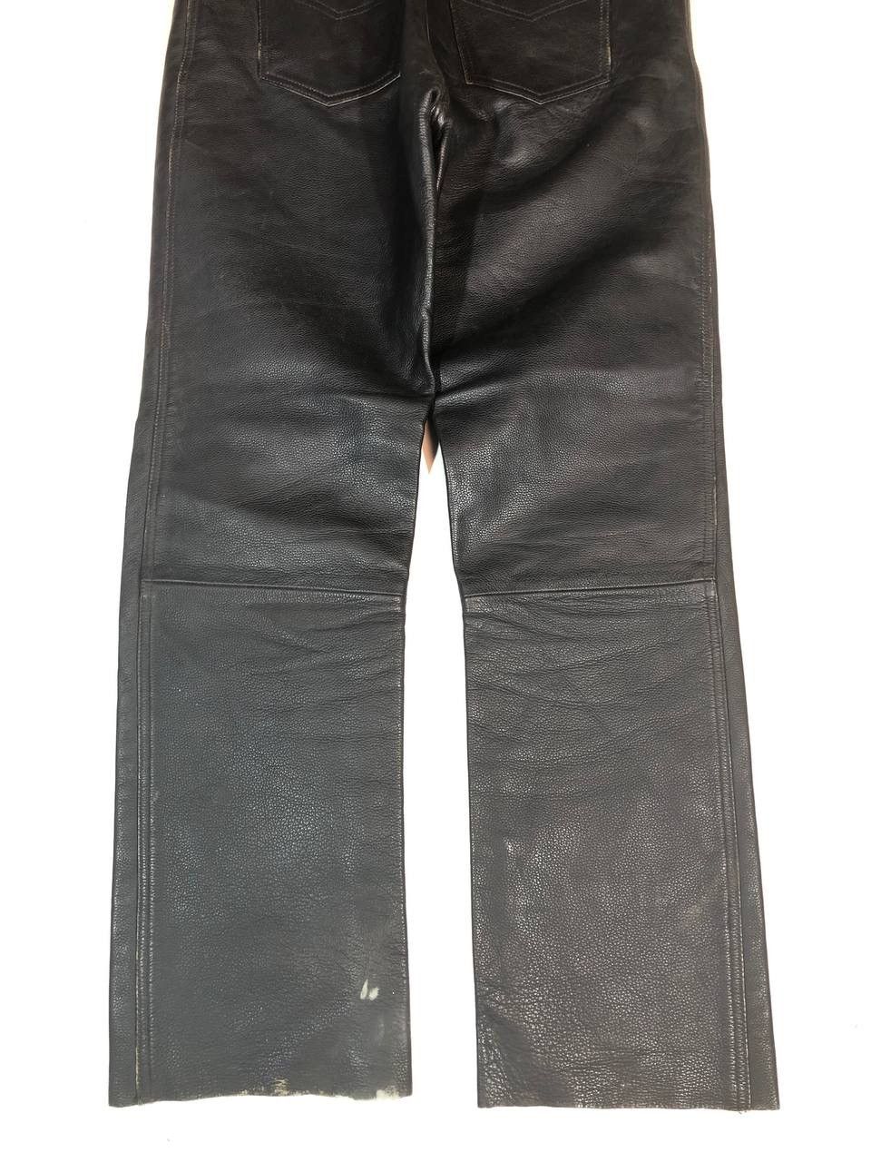 Vintage Polo Vintage Rare Leather Moto Biker Pants Size US 31 - 8 Thumbnail