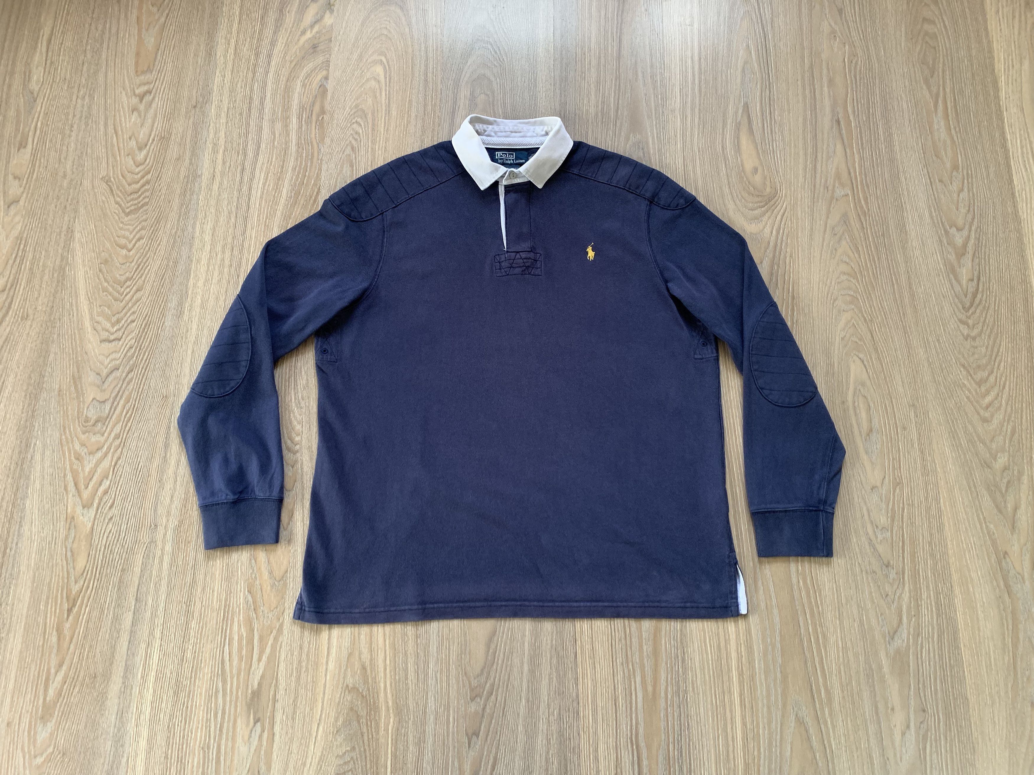 Polo Ralph Lauren Polo Ralph Lauren Custom Fit Vintage Long Sleeve Polo Size US XL / EU 56 / 4 - 1 Thumbnail