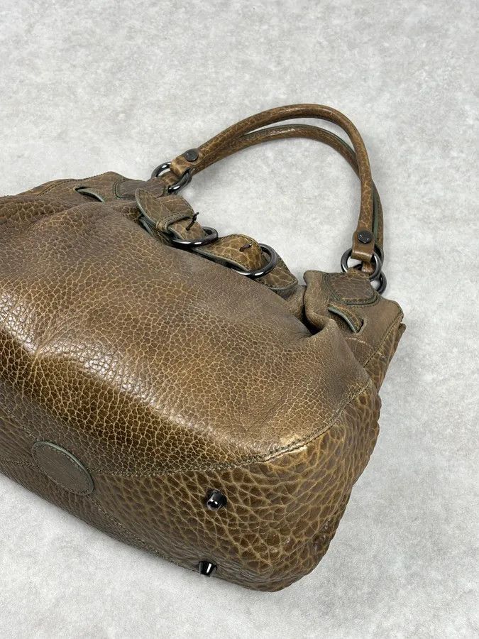 Moschino 2000s Moschino Brown Leather Shoulder Bag Size ONE SIZE - 7 Thumbnail