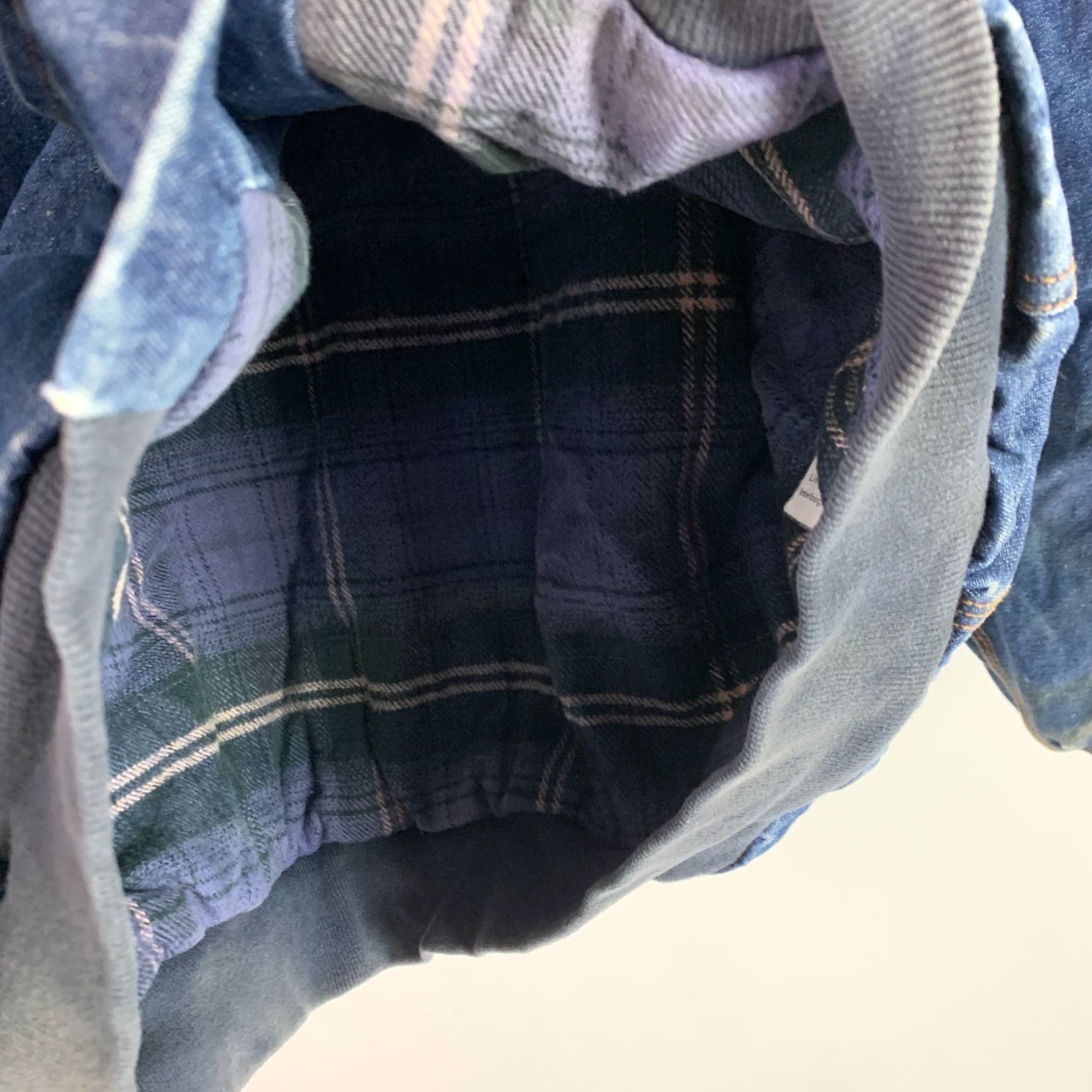 Denime VINTAGE Rasco Noburn Plaid Lined Denim Fire Retardent Full Zip Work Chore Jacket 2XLT Blue Jacket Mens 2XLT Size US XXL / EU 58 / 5 - 7 Thumbnail