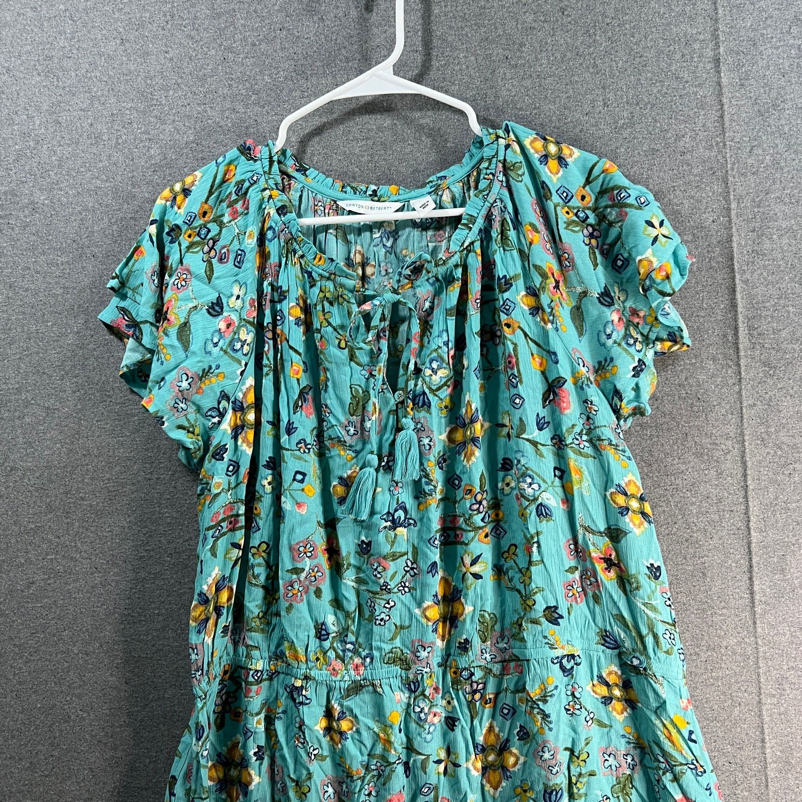 Other Canyon Retreat Petite Flutter Sleeve Dress Size XL / US 12-14 / IT 48-50 - 4 Thumbnail