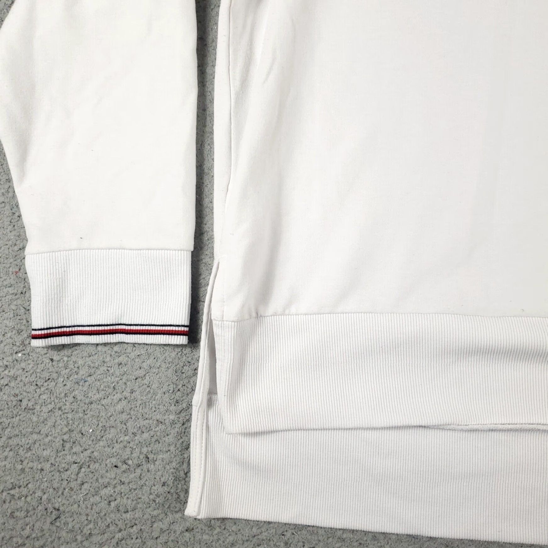 Tommy Hilfiger Tommy Hilfiger Pullover Sweater Womens XL White Cotton Crew Neck Short Sleeve Regular Fit Size XL / US 12-14 / IT 48-50 - 3 Thumbnail