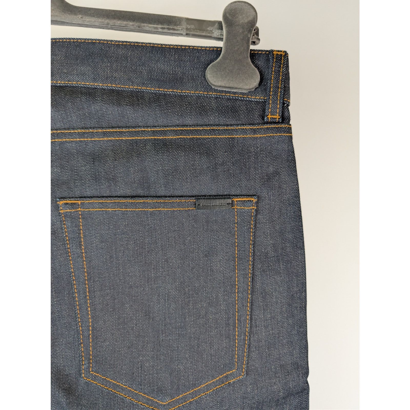 Saint Laurent Paris o1rshd1 Slim Fit Jean Denim in Indigo Raw Size US 32 / EU 48 - 14 Thumbnail