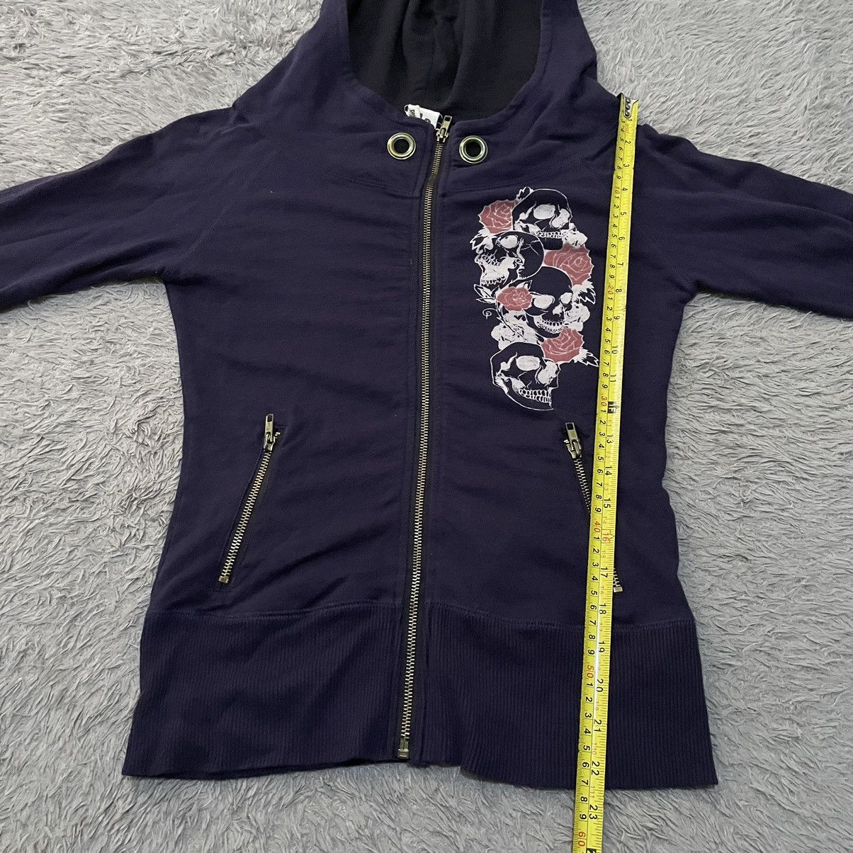 Le Grande Bleu (L.G.B.) D.I.A RoseSkull Hoodie Y2K Size S / US 4 / IT 40 - 9 Thumbnail