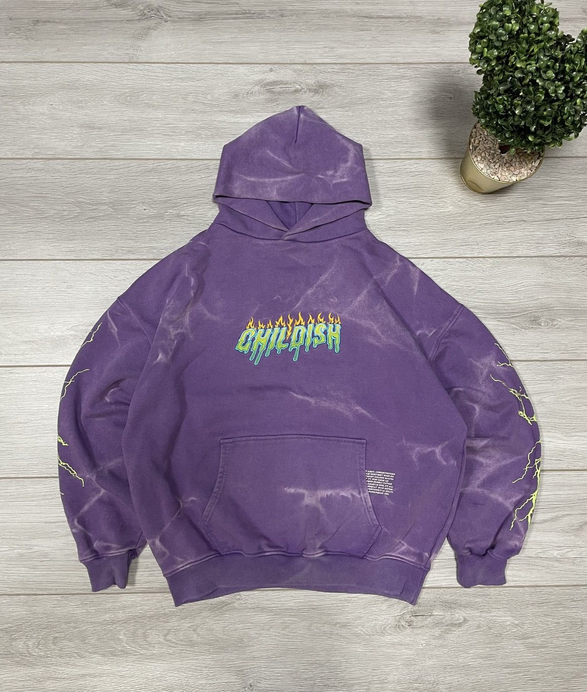 Designer Childish Robs Motors car 90s Purple Hoodie Big Logo Racing Size US M / EU 48-50 / 2 - 3 Thumbnail