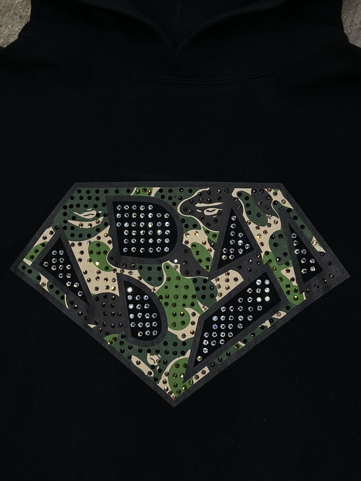 Bape Bape x Swarovski Vintage Bapeman Nigo Hoodie Size US L / EU 52-54 / 3 - 3 Thumbnail