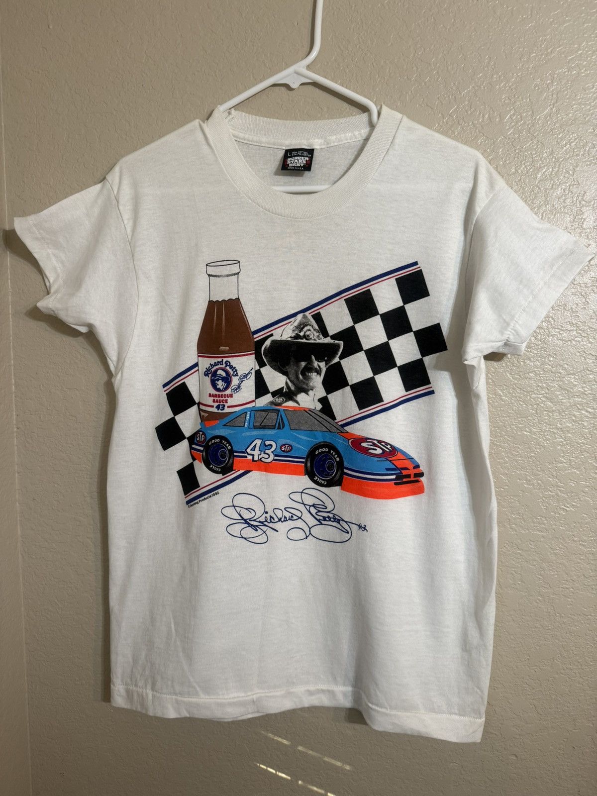 Other Vintage Richard Petty Barbecue Sauce T-Shirt L 90’s Size US L / EU 52-54 / 3 - 3 Thumbnail