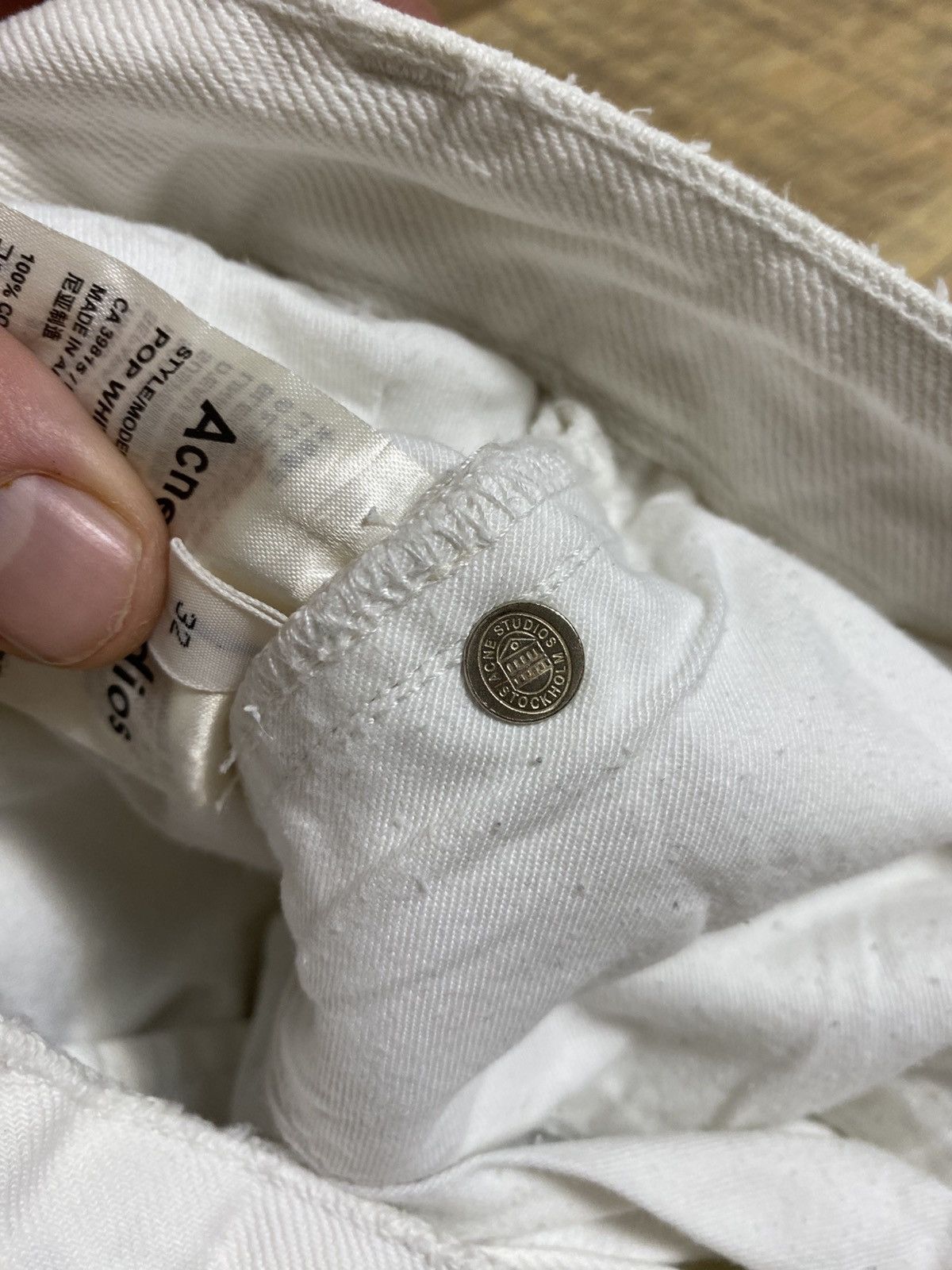 Acne Studios Rare Acne Studios Women's Pop White Trash Distressed Jeans Size 24" / US 00 / IT 34 - 5 Thumbnail