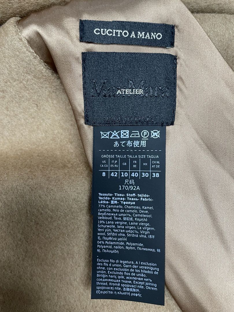 Max Mara MAX MARA Womens Evelin Reversible Wool Coat Size M / US 6-8 / IT 42-44 - 13 Thumbnail