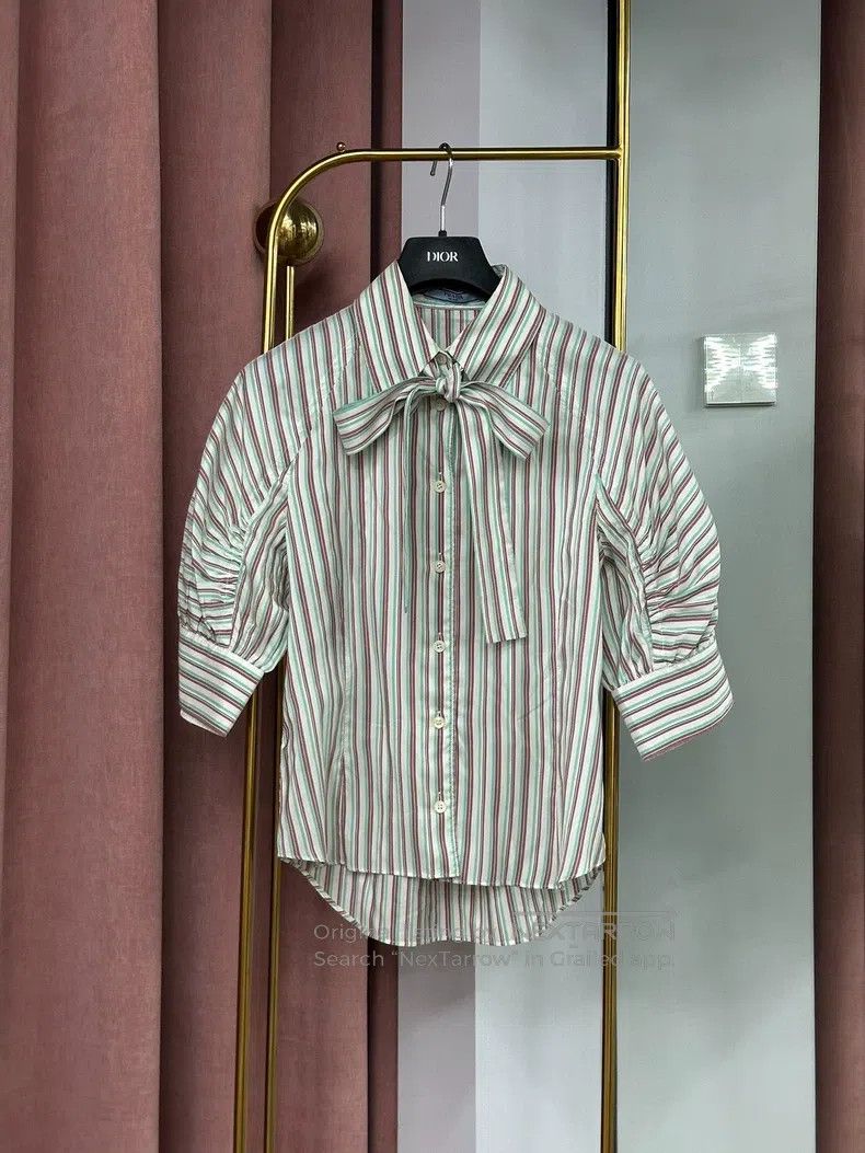 Prada Prada Short sleeves with striped laces Size XS / US 0-2 / IT 36-38 - 1 Thumbnail
