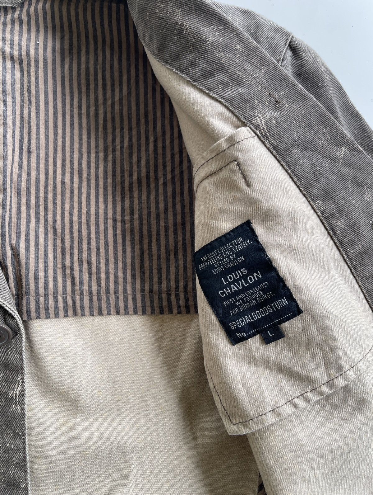 Japanese Brand Louis Chavlon Tusser Worker Chore Jacket Size US L / EU 52-54 / 3 - 8 Thumbnail