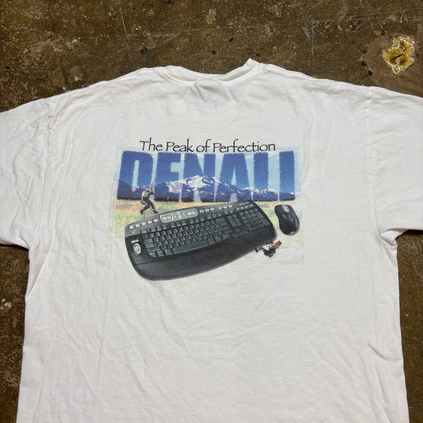 Hanes × Vintage VTG NMB Denali Peak of Perfection Climbing Keyboard Shirt XL Size US XL / EU 56 / 4 - 3 Thumbnail