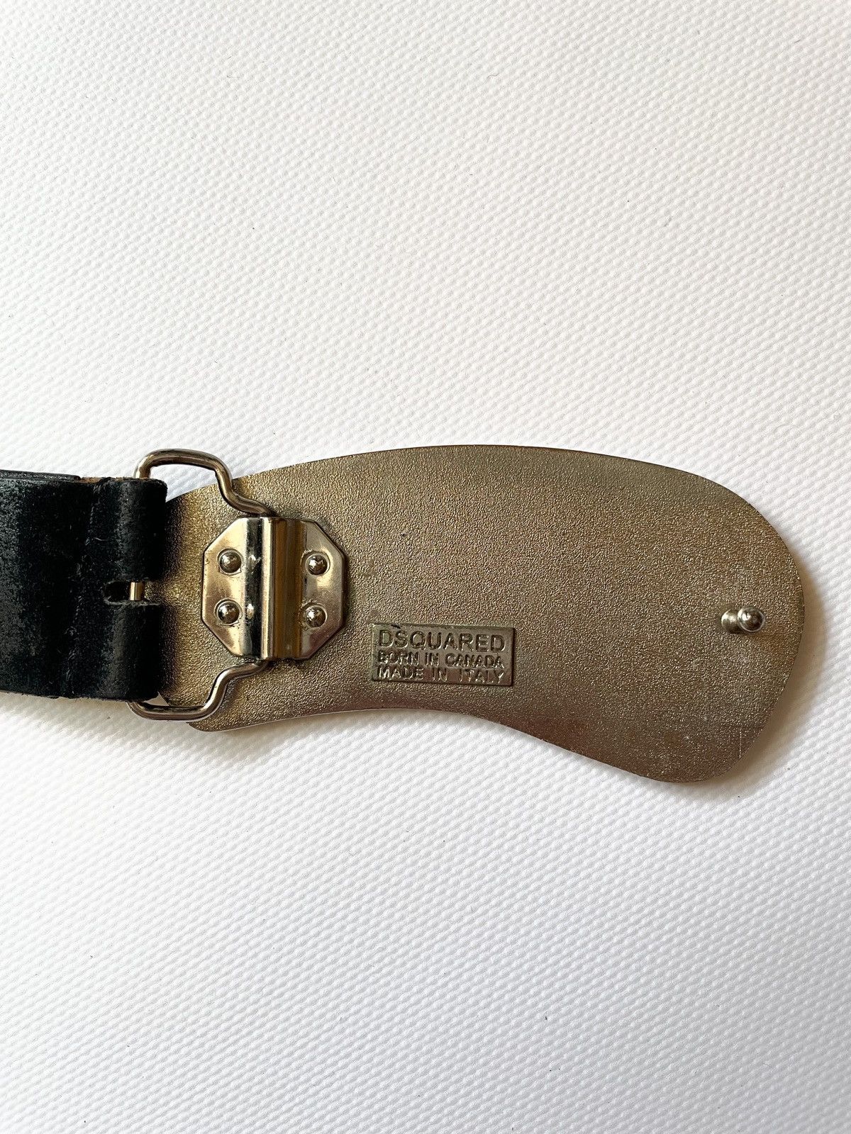 Dsquared2 Dsquared suede leather Hawaii belt Dsquared2 buckle logo Size ONE SIZE - 4 Thumbnail