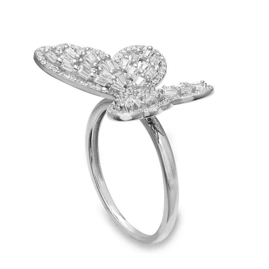 Giani Bernini Sterling Silver CZ Baguette Ring | Sparkle Statement Size 7 Size ONE SIZE - 2 Thumbnail