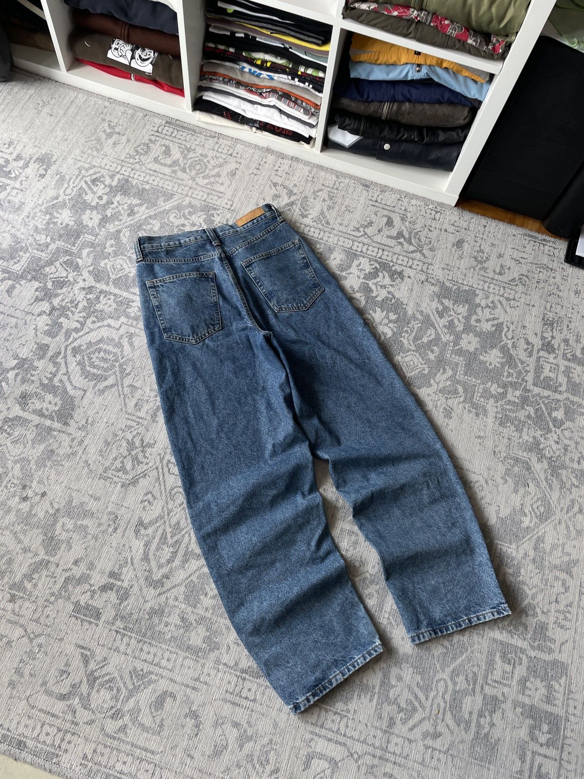 Vintage Vintage Baggy Jeans Faded Mud Washed Japanese Y2K Wide Hype Size US 30 / EU 46 - 7 Thumbnail