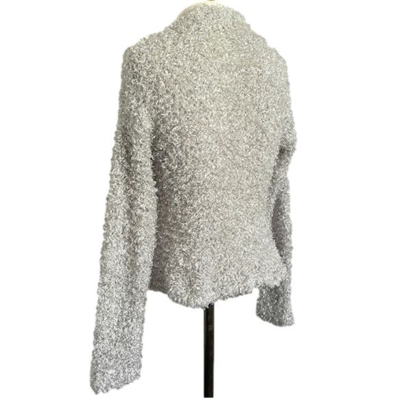 Other Vintage Y2K Silvery Gray Fluffy Textured Sweater - S/M Size M / US 6-8 / IT 42-44 - 6 Thumbnail