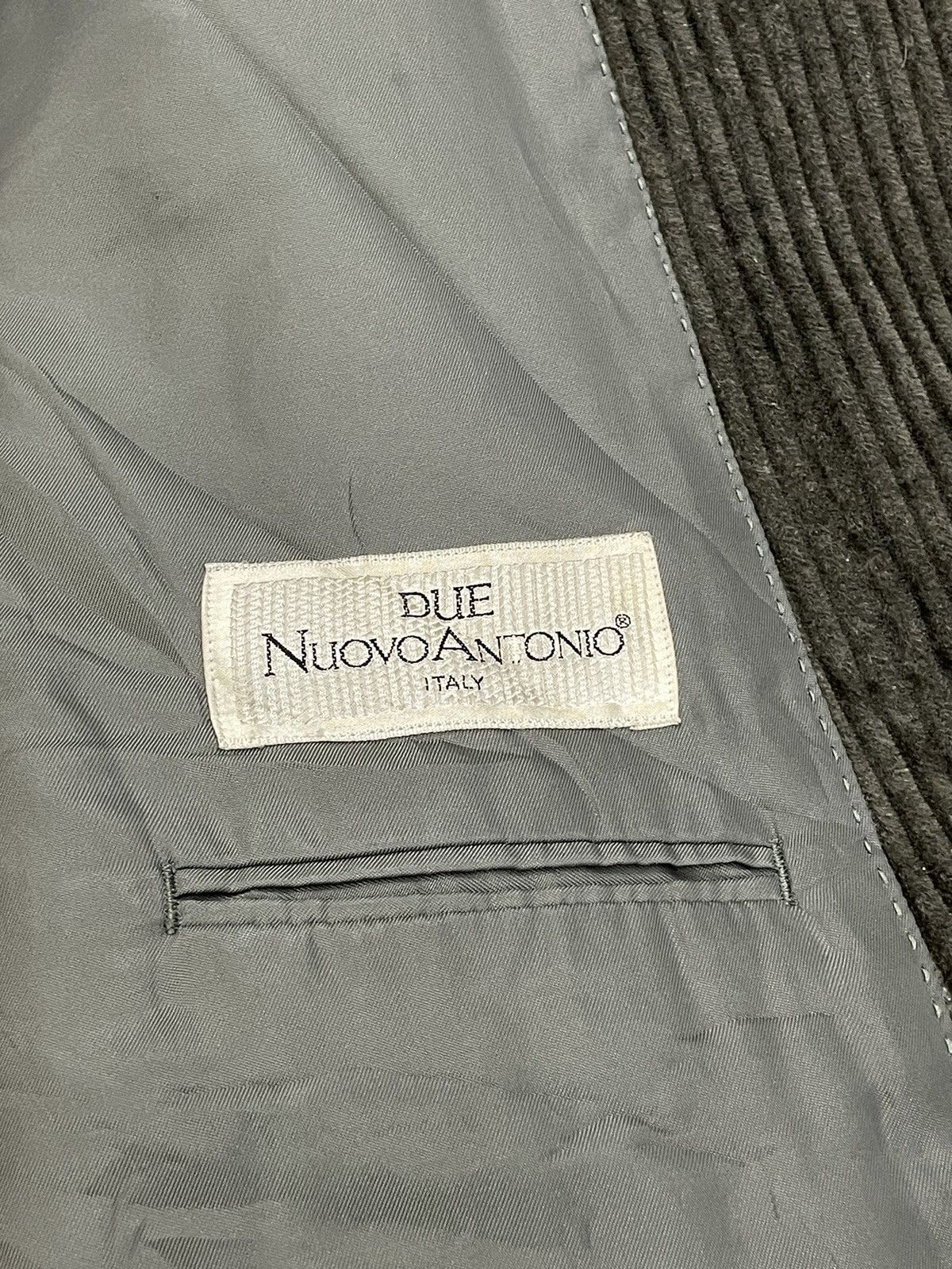 Designer Due Nuovo Antonio Italian Designer Curduroy Blazer Size 34S - 11 Thumbnail
