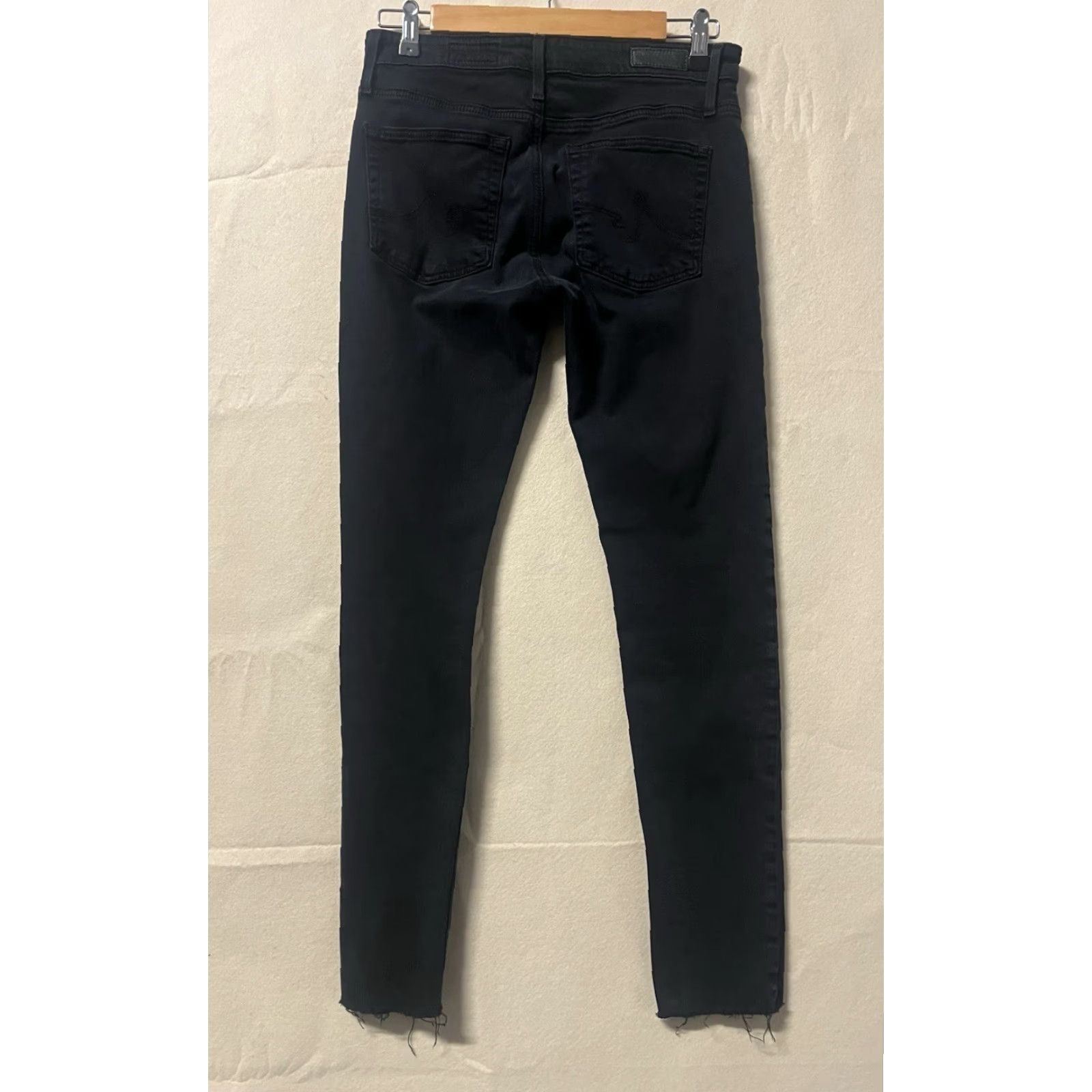 Vintage Adriano Goldschmied The Farrah Skinny Ankle High Rise Size 26 Black Women Jeans 26 Skinny Black AG Farrah Womens Size ONE SIZE - 2 Thumbnail