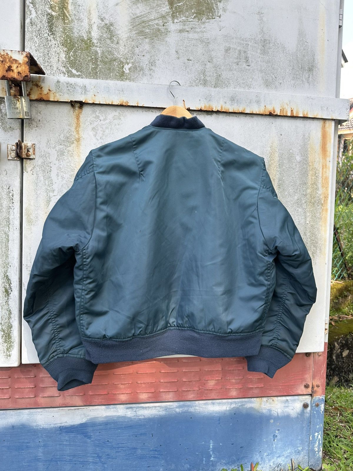 Vintage 🪖Vintage MA-1 Man Intermediate Bomber Jacket Size US L / EU 52-54 / 3 - 8 Thumbnail