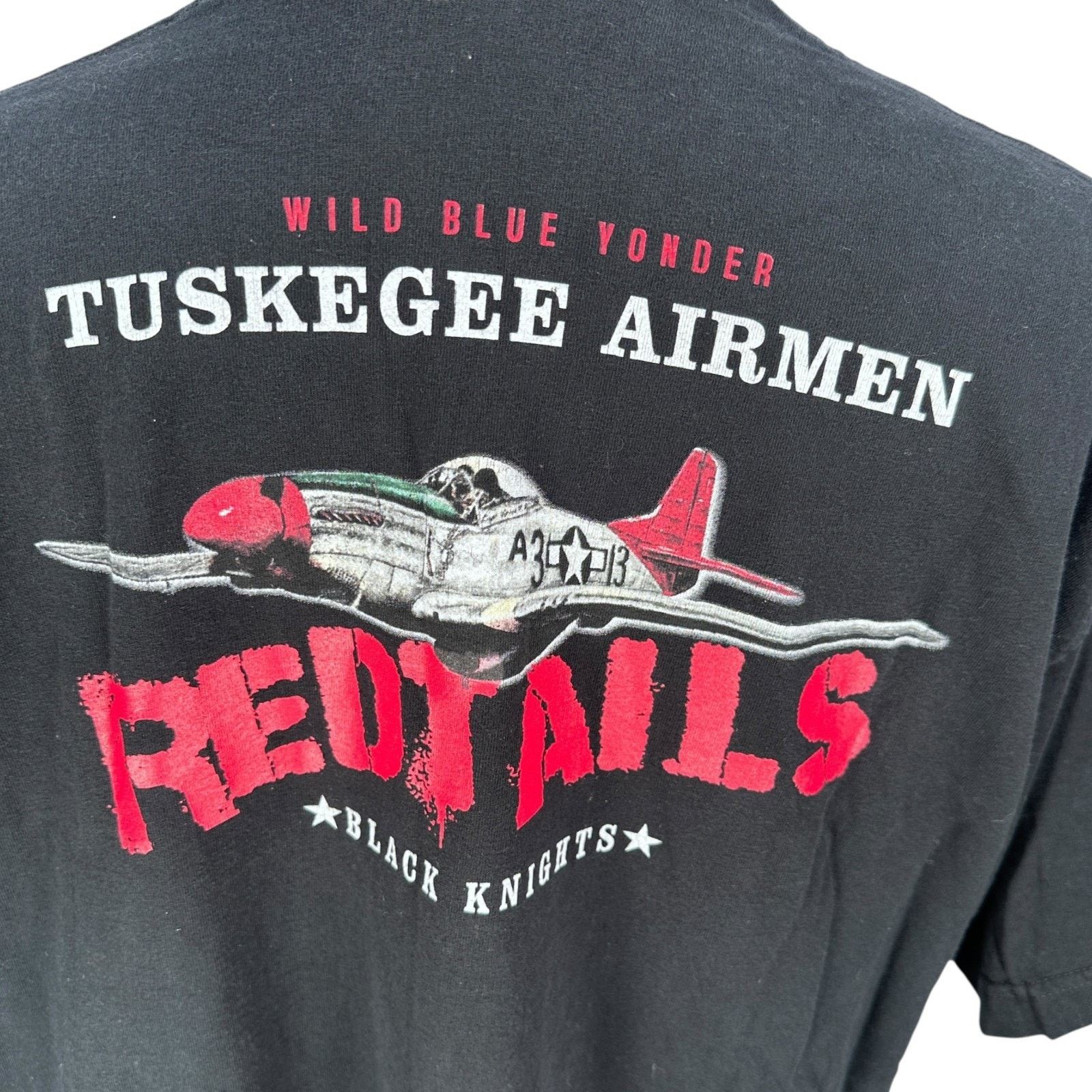 Other VTG Big Boy Tuskegee Airmen Angels T-Shirt Mens 3X Black USA Size US XXL / EU 58 / 5 - 5 Thumbnail