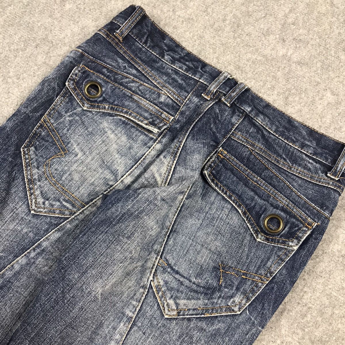 If Six Was Nine FLARE DENIM SEMANTICDESIGN RIPPED DISTRESSED BOOT CUT PANTS Size US 28 / EU 44 - 12 Thumbnail