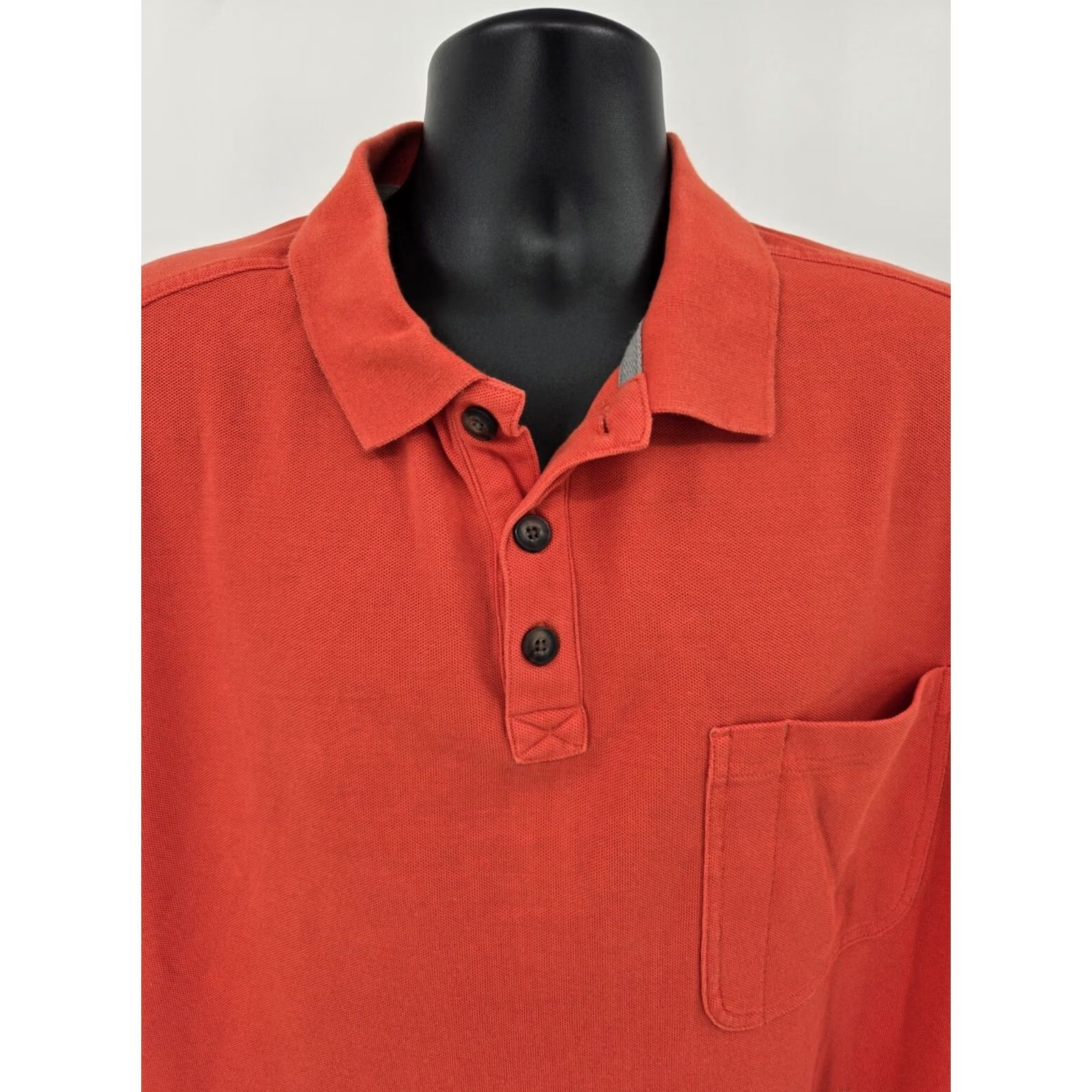 Vintage Duluth Polo Shirt Men 2XL Orange Short Sleeve Polo Shirt Orange Casual Activewear Solid Knit 100% Cotton Mens Size US XXL / EU 58 / 5 - 3 Thumbnail