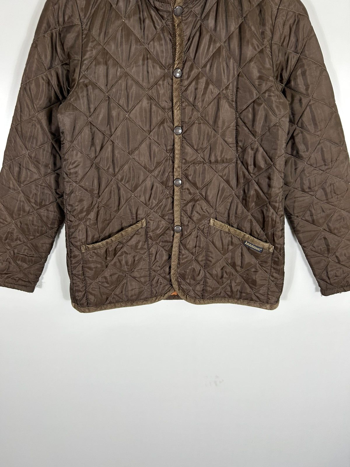 Lavenham 🔥Lavenham Suffolk Hooded Snap Button Quilted Jacket Size XS / US 0-2 / IT 36-38 - 5 Thumbnail