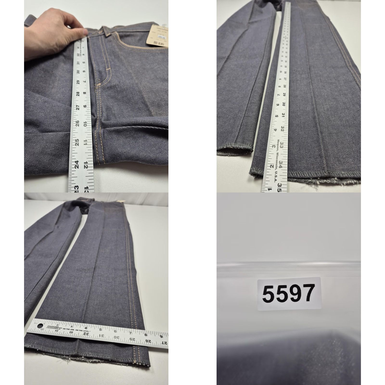 Bill Blass VINTAGE Bill Blass Casual Slacks Mens 28x35 Blue Denim Chino Pants USA NWT Size US 28 / EU 44 - 9 Thumbnail