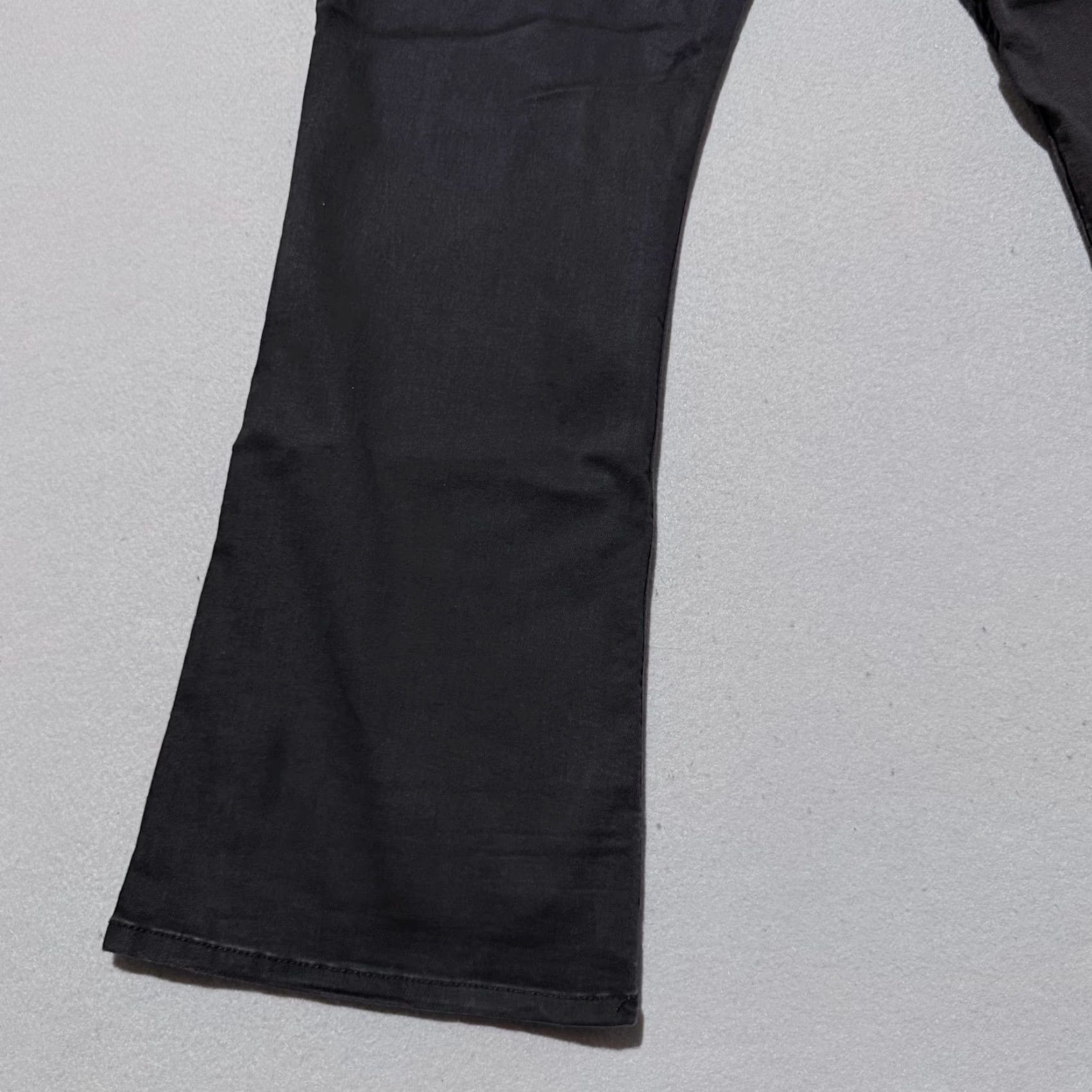 Lee Riders by Lee Women's Jeans Bootcut 18P Black Denim Stretch - Y2K Retro - Midrise 36 in Inseam 27 in Petite Regular Button Zip Front 5-Pocket Size 40" / US 18 - 7 Thumbnail