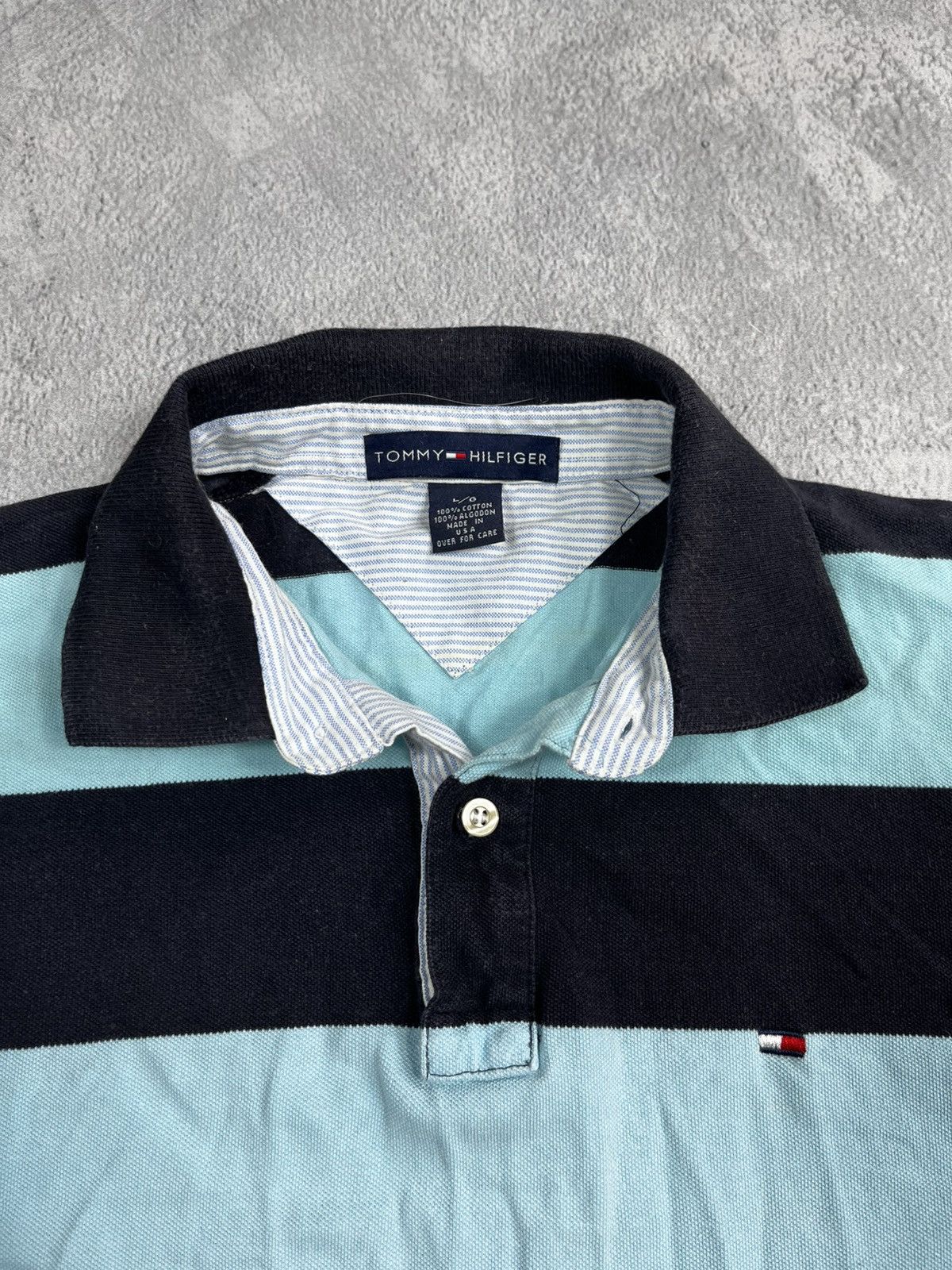 Tommy Hilfiger × Vintage Vintage Y2K Tommy Hilfiger striped polo tee old money L Size US L / EU 52-54 / 3 - 4 Thumbnail