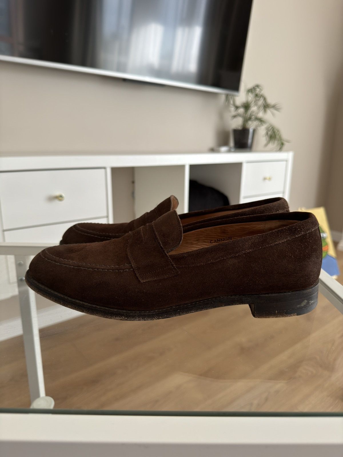 Cheaney Joseph Cheaney & Sons suede loafers Size US 9.5 / EU 42-43 - 3 Thumbnail