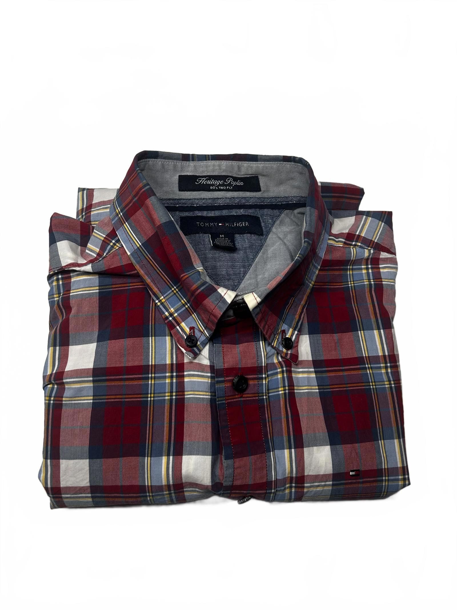 Tommy Hilfiger Tommy Hilfiger Men's Heritage Poplin Check Shirt - Size M Size US M / EU 48-50 / 2 - 5 Thumbnail