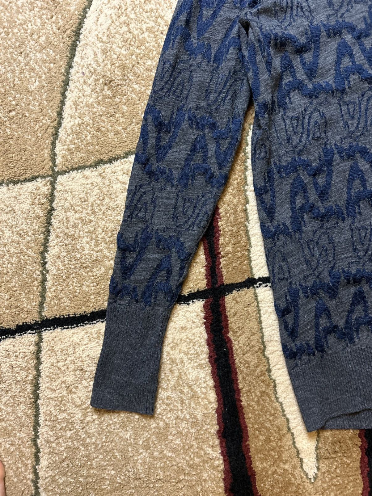 Vivienne Westwood Grey and blue Vivienne Westwood planet patterned cardigan Size US M / EU 48-50 / 2 - 3 Thumbnail
