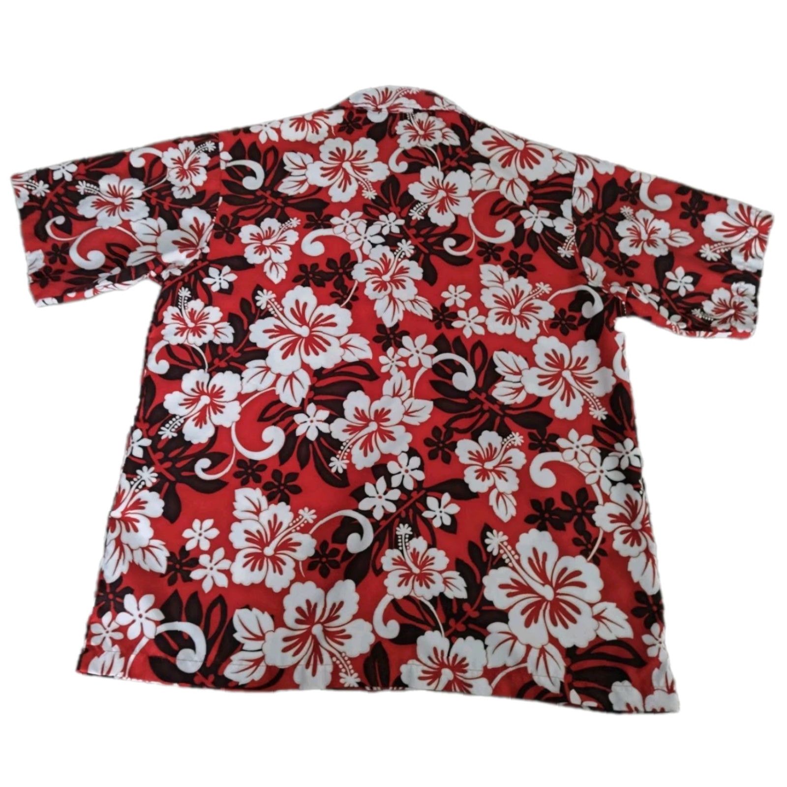 Vintage Vintage ODO Red Hibiscus Floral Hawaiian Short Sleeve Button Up Shirt Men's Sz L Size US L / EU 52-54 / 3 - 8 Thumbnail