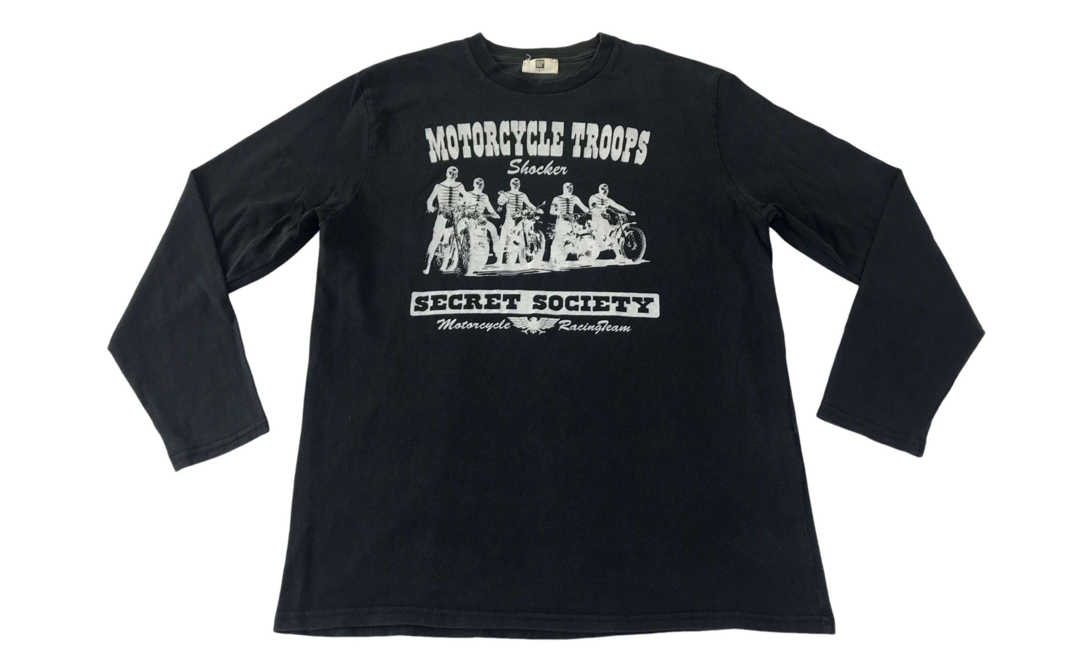 Japanese Brand Bandai Motorcycle Troops Shock Combatant Secret Society Tee Size US M / EU 48-50 / 2 - 1 Thumbnail