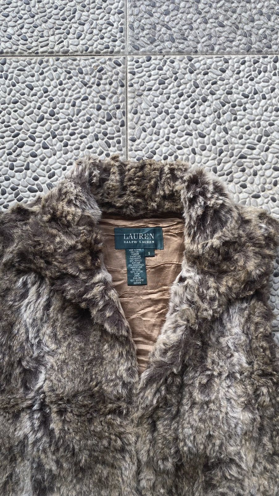 If Six Was Nine × Lauren Ralph Lauren × Ralph Lauren Y2K Lauren Ralph Lauren Croped Faux Fur Vest Size S / US 4 / IT 40 - 2 Thumbnail